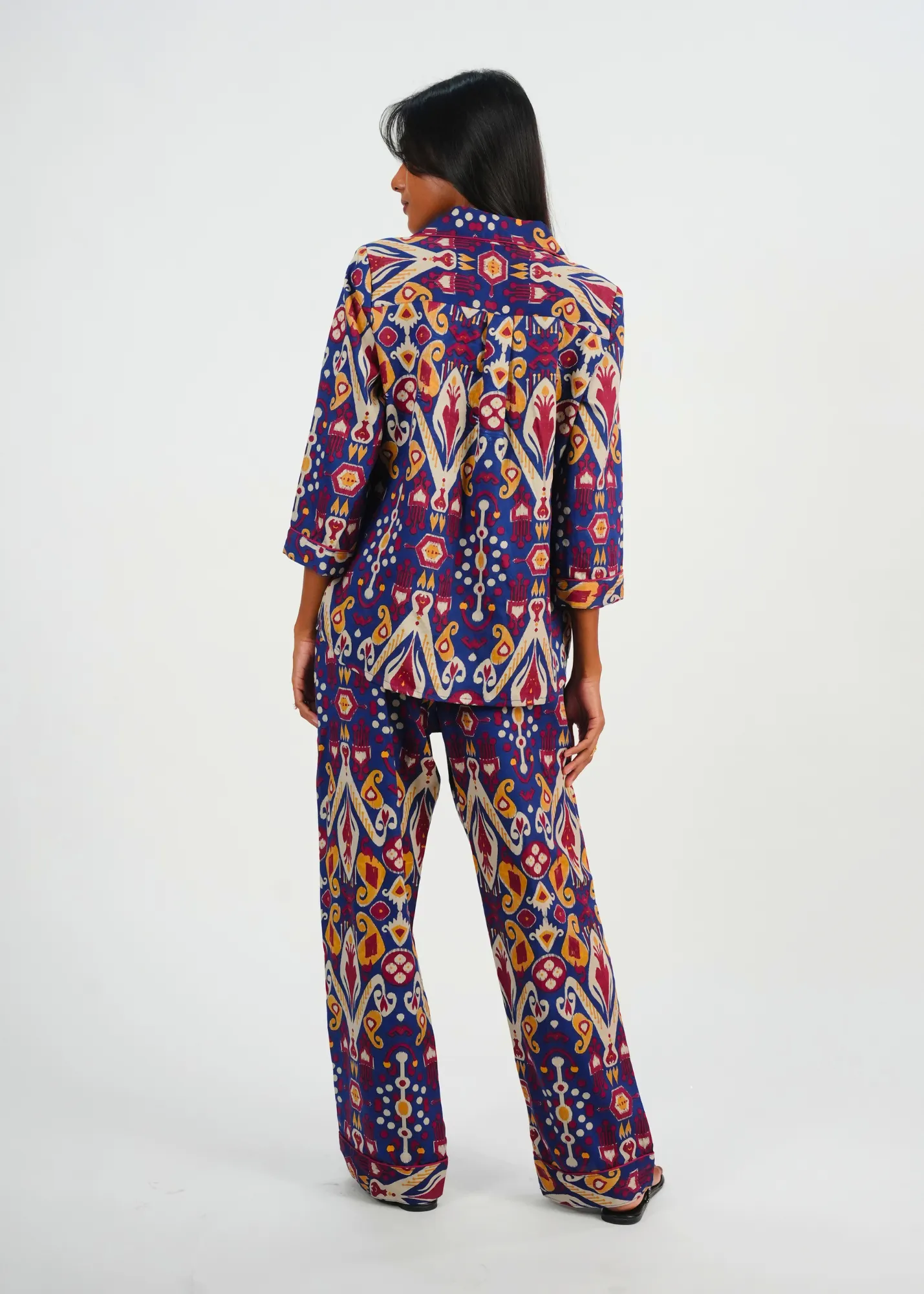 Ela 3/4 Sleeve PJ set - Majorelle Bazaar