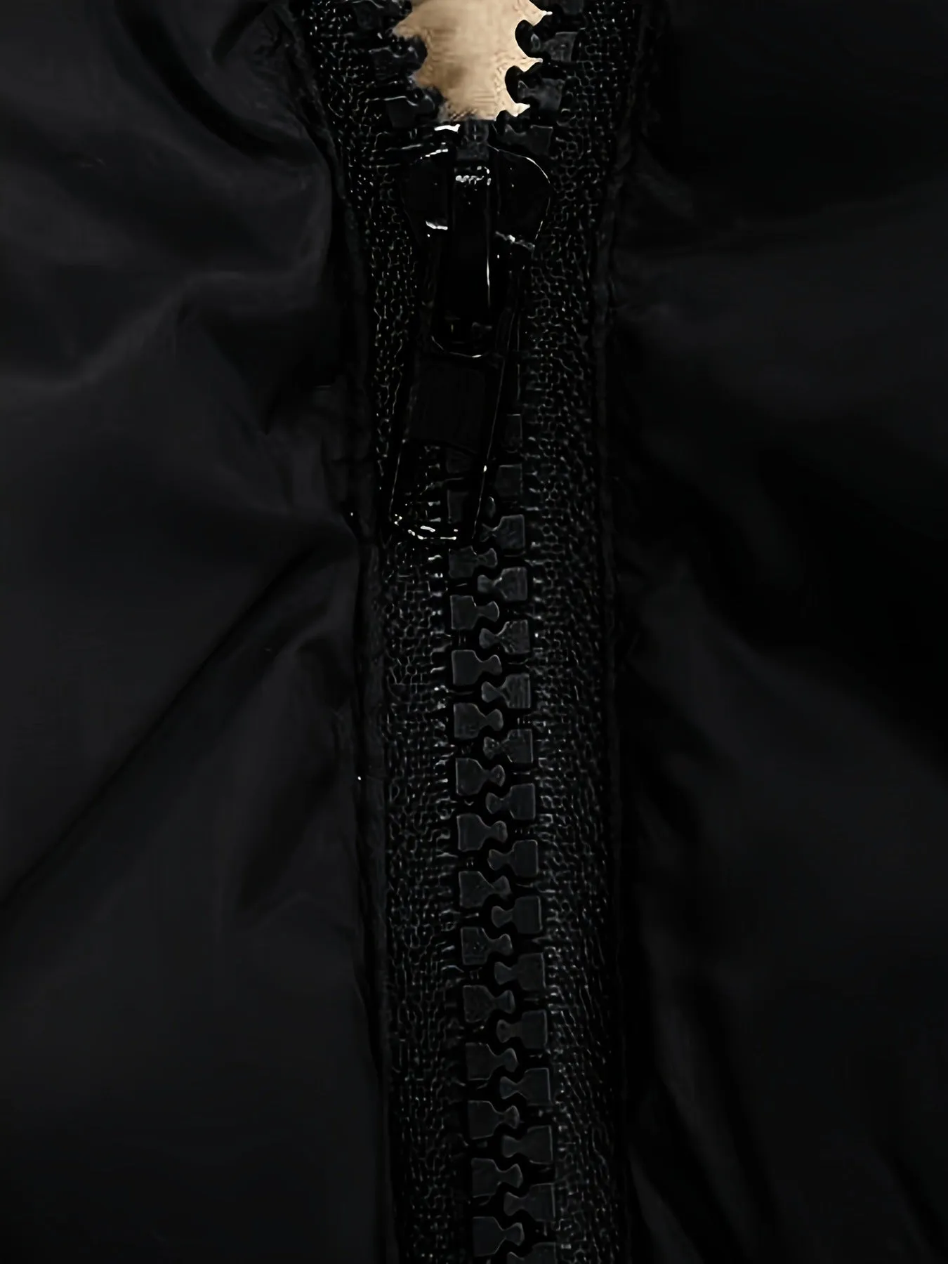 French Zipper Diagonal Hoodie with Pocket