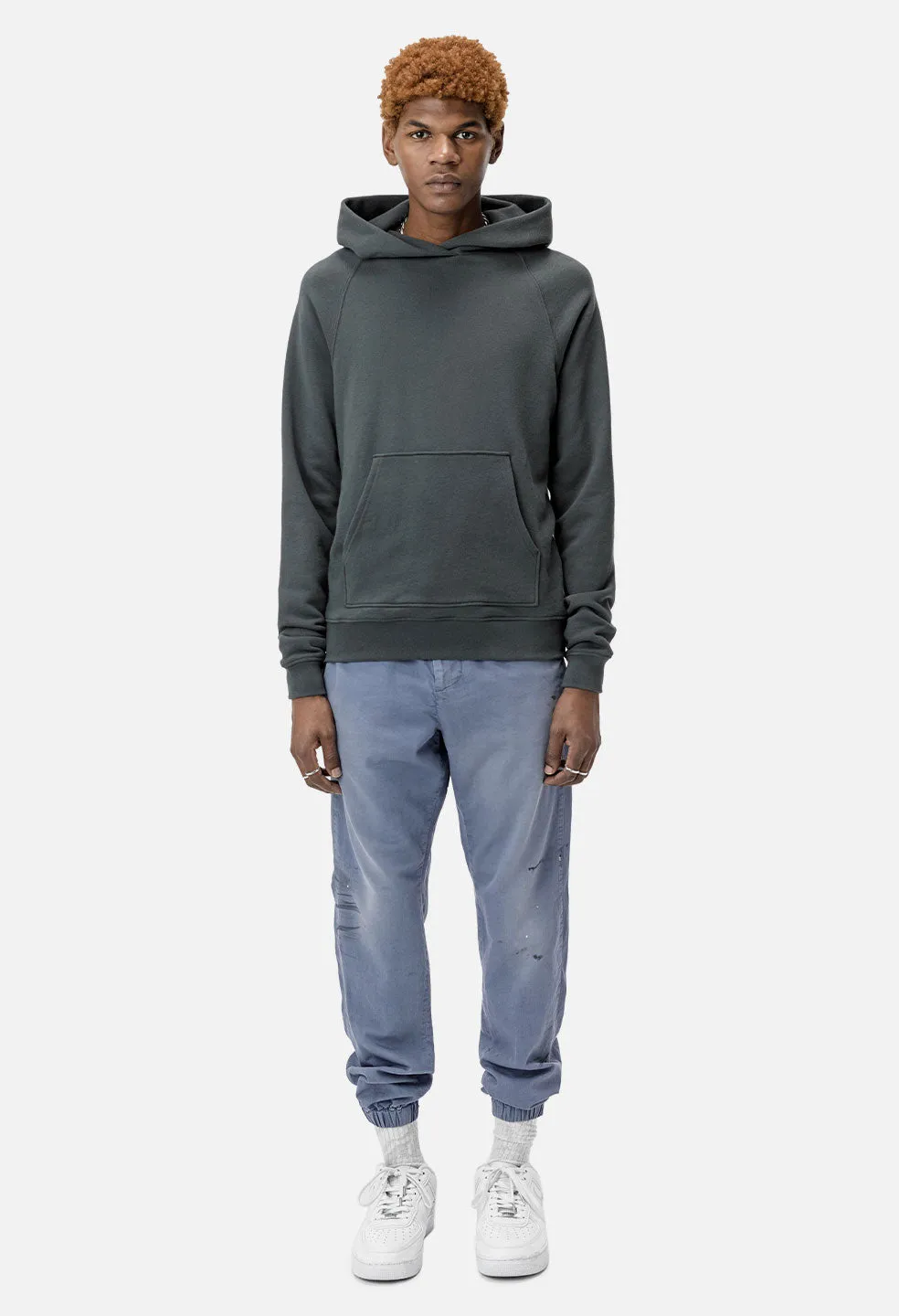 Raglan Hoodie / Charcoal
